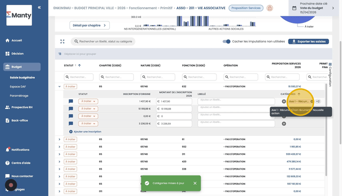 How to Categorize Budget Expenses in Manty - Step 9