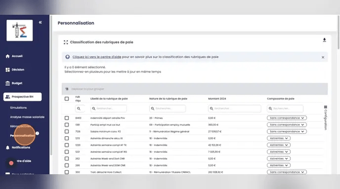Customize Prospective RH Simulation Settings - Step 0